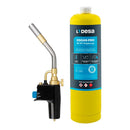 MAÇARICO GÁS M1 TURBO - USA 1 PLG + GARRAFA DE CONEXÃO DSGAS-PRO