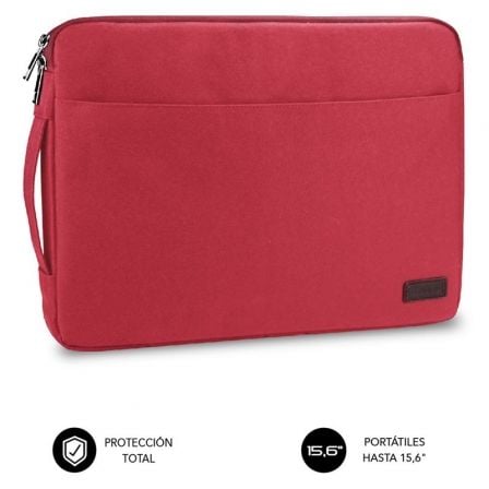 FUNDA SUBBLIM URBAN LAPTOP SLEEVE PARA PORTÁTILES HASTA 15.6" ROJ