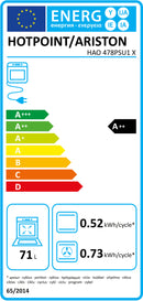FORNO HOTPOINT HAO 478PSU1 X( MULTIFUNÇÕES  - 71 LITROS - 10 P )
