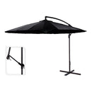 CHAPÉU-DE-SOL EXCÊNTRICO ALTURA MÁXIMA 3M Ø300CM COR: PRETO