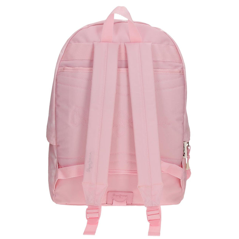 MOCHILA ESCOLAR PEPE JEANS HOLI 44 CM COR DE ROSA