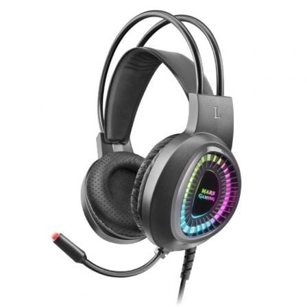 AUSCULTADORES MARS GAMING MH220 ARGB FLOW HEADSET + MICROPHONE, S