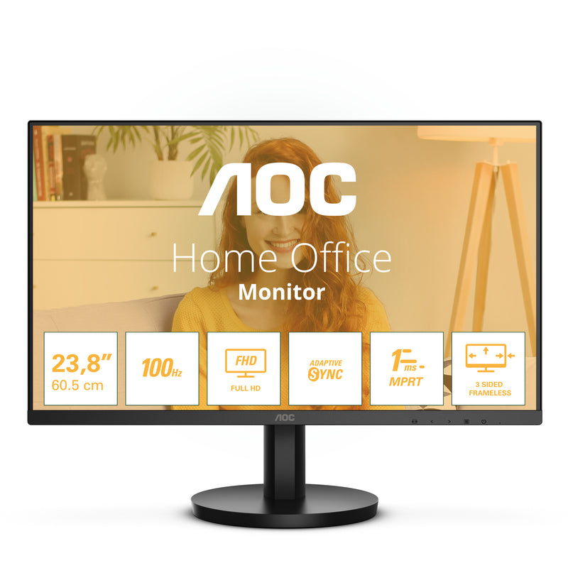 AOC 24B3HMA2 monitor de ecrã 60,5 cm (23.8") 1920 x 1080 pixels