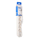 EXTENSÃO COM 6 TOMADAS 2 P+T SCHUKO, COM INTERRUPTOR, 2 USB A + C
