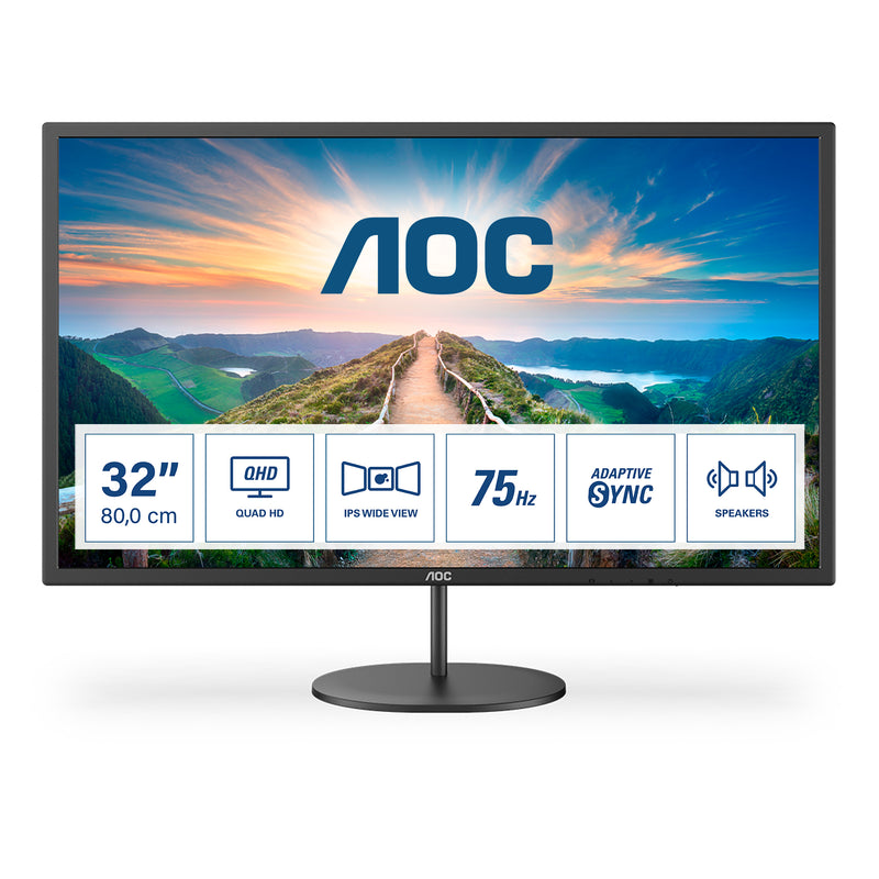 AOC V4 Q32V4 monitor de ecrã 80 cm (31.5") 2560 x 1440 pixels 2K