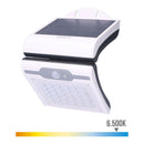 CANDEEIRO DE PAREDE SOLAR 2W 220LM 6.500K COM SENSOR COR BRANCO E