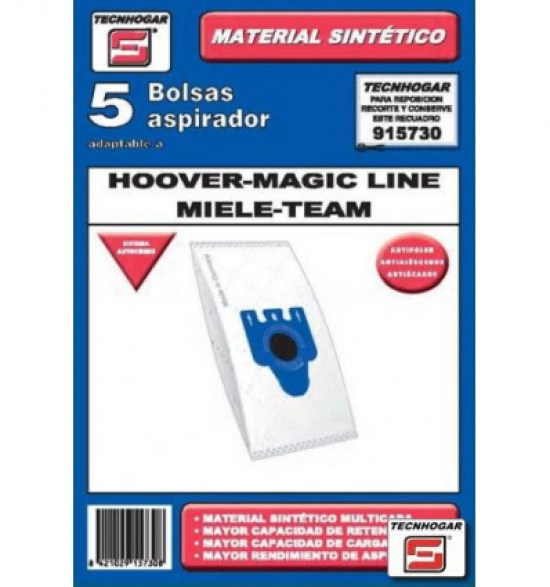 BOLSA ASPI.TECNHOGAR MIELE SINTETICA 915730