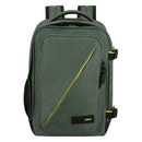 MOCHILA AMERICAN TOURISTER TAKE2CABIN S CAPACIDAD 24.2L VERDE