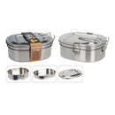 RECIPIENTE INOX 1200ML MEDIDAS: 180X140X75MM