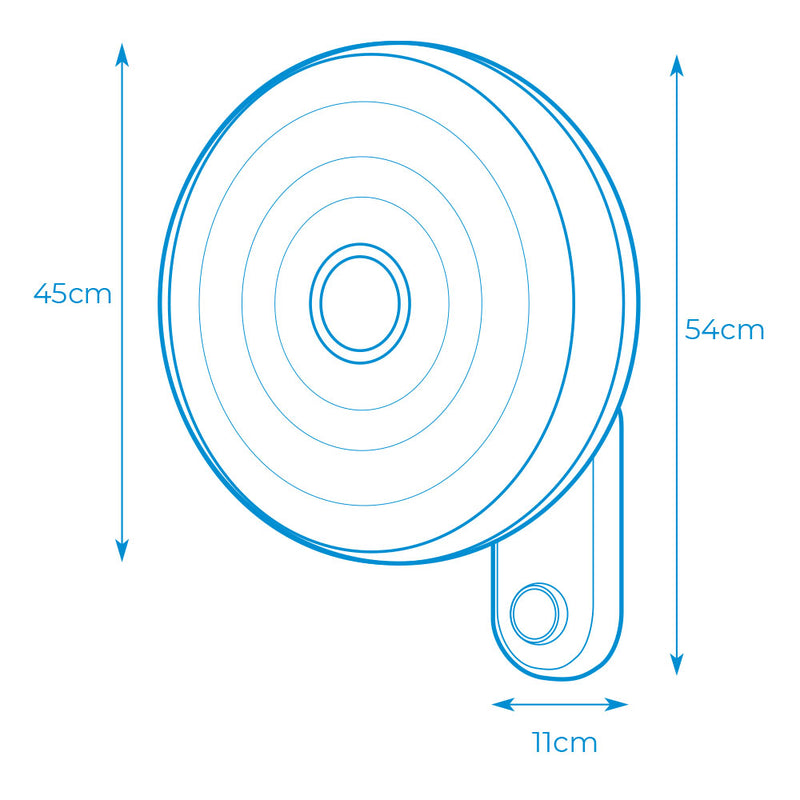 VENTOINHA DE PAREDE 55W 40CM EDM