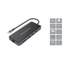 DONN 12-IN-1 DOCKING STATION USB 3.2 GEN 1, HDMI X 2, VGA, USB-C