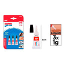 COLA INSTANTÂNEA DE CIANOACRILATOS HARK GLUE 03, 3 UDS X 1 G, BLI