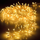 GRINALDA TIPO ESPINHO BRANCO QUENTE FIXO 100 LEDS A PILHAS IP20 1