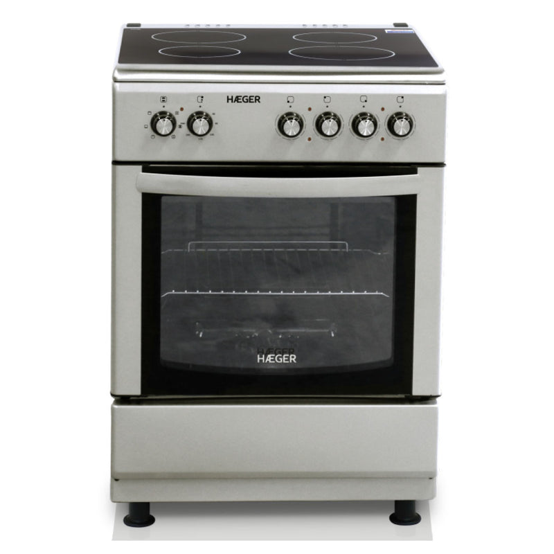 HAEGER FOGAO 4 VITRO FORNO 64LT MULTIF 60X60CMS INOX A