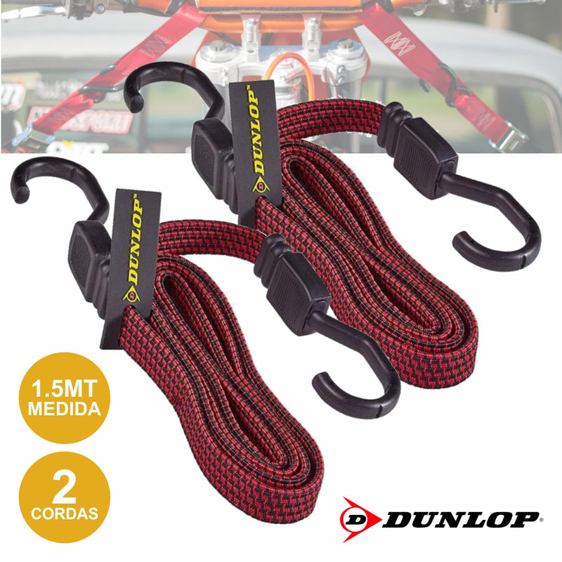 CONJUNTO CORDAS ELÁSTICAS SEGURANÇA 2X 1.5M DUNLOP