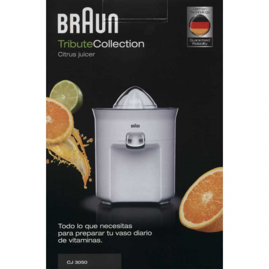 Braun CJ 3050 espremedor de citrinos elétricos 60 W Verde, Branco