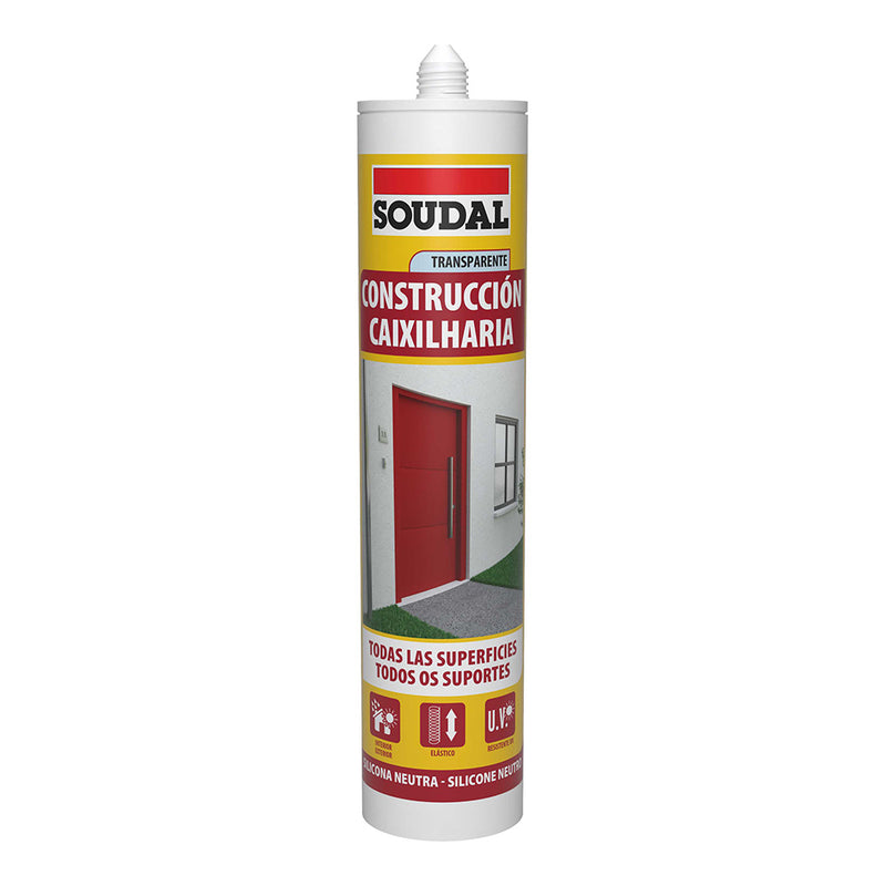 SILICONE CONSTRUÇÃO NEUTRA TRANSLÚCIDA 290ML 115785 SOUDAL