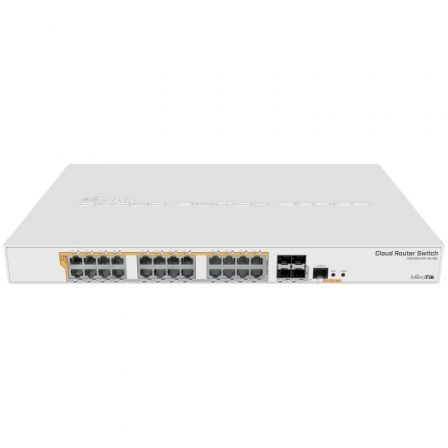 SWITCH MIKROTIK CRS328-24P-4S+RM 28 PUERTOS RJ45 101001000 SFP PO