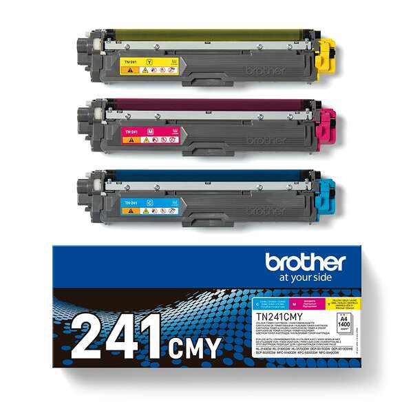 Brother TN-241CMY toner 3 unidade(s) Original Ciano, Magenta, Ama