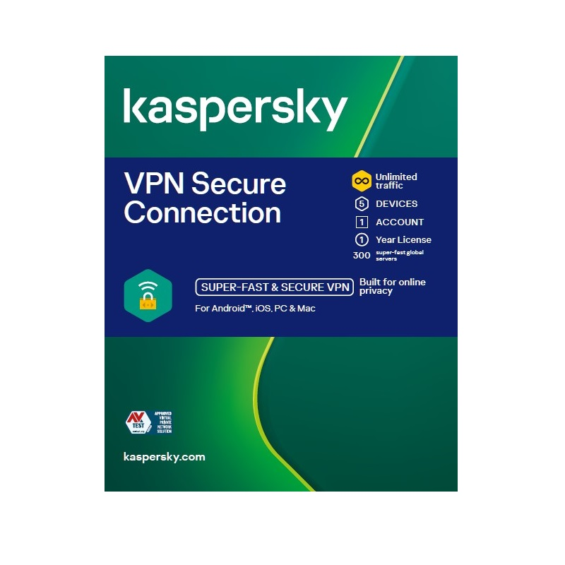 SOFTWARE KASPERSKY VPN 3 DISPOSITIVOS NOCD PT