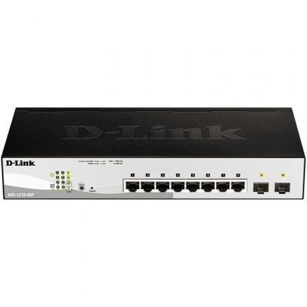 D-LINK 8-PORT 101001000MBPS GIGABIT POE SMART SWITCH + 2 SFP. (65