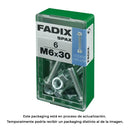 CAIXA S 6 UNID. PARAFUSO METRICO CAB HEX+PORCA ZINCO M 6X30MM FAD