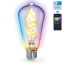 LÂMPADA INTELIGENTE DE FILAMENTOSWIFI WB ST64 E27 4.9W RGB+CCT