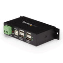 StarTech.com Concentrador USB 2.0 industrial de 4 portas com prot
