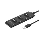 Equip 128957 hub de interface USB 2.0 480 Mbit/s Preto