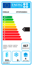 FRIGORÍFICO SEM CONGELADOR STARLUX STFVPO 350 S IX+