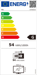 TV 43 QLED TCL 43T69C 4K ULTRA SMART TV