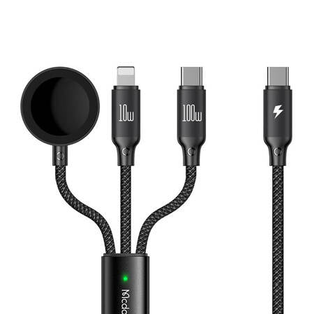 USB-C 3IN1 CABLE MCDODO CA-4940 USB-C, LIGHTNING, APPLE WATCH