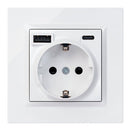 BASE TOMADA SCHUKO + USB A+ C 10,5 W 16 A 250 V~, SIMON 10, BRANC