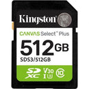 512GB SDXC CANVAS SELECT PLUS GEN3 150MBS C10 UHS-I U3 V30