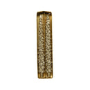 PACK DE 2 VELAS EM FORMA DE PINHEIRO, DOURADAS COM PURPURINA, 5,7