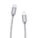 CABO USB-C PARA LIGHTNING DUDAO L5PRO PD 45W, 1M (CINZENTO)