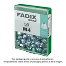 CAIXA M 50 UNID. PORCA CEGA ZINCO M 4 FADIX