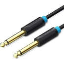 Vention BAABF cabo de áudio 1 m 6.35mm Preto