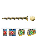 CAIXA 250 UNID. PARAFUSO DE MADEIRA ESCAREADO PZ DIN/REF VLOX Ø6X