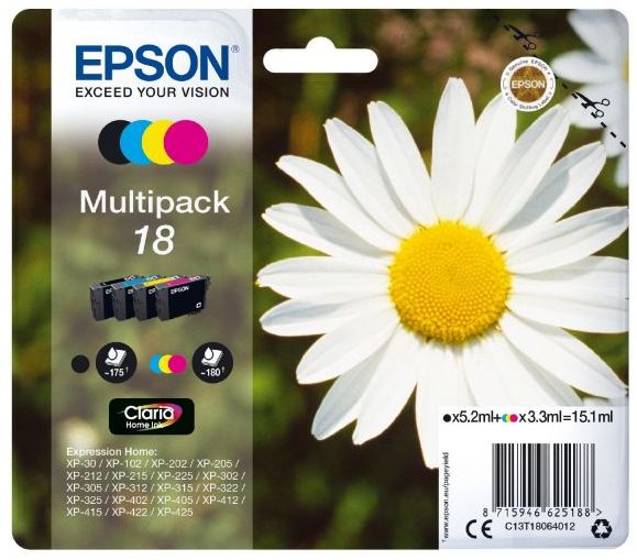 Epson Daisy C13T18064012 tinteiro 1 unidade(s) Original Rendiment