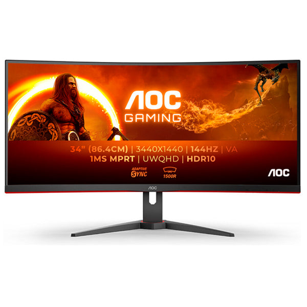 AOC G2 CU34G2XE/BK LED display 86,4 cm (34") 3440 x 1440 pixels