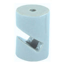 SUPORTE DE PORCELANA, CILÍNDRICO EM FORMATO DE V, BRANCO, 5 UNID,