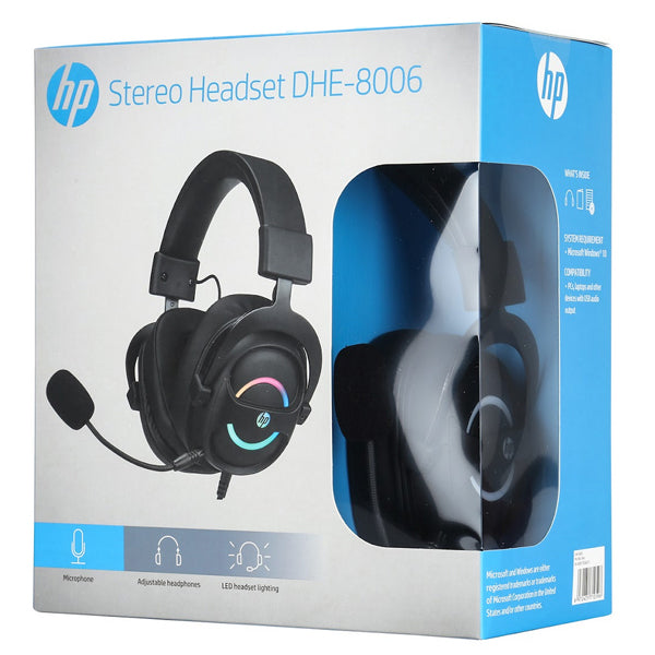 HP HEADSET GAMING DHE-8006 SURROUND 7.1 RGB USB