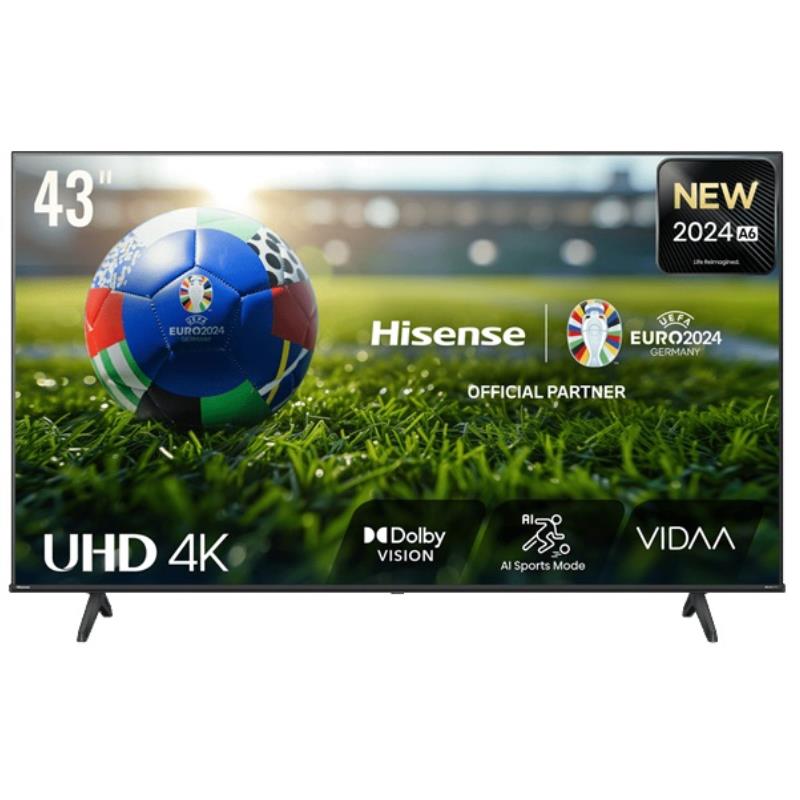Hisense 43A6N TV 109,2 cm (43") 4K Ultra HD Smart TV Wi-Fi Preto