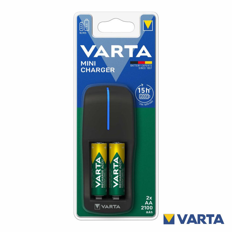 CARREGADOR UNIVERSAL C 2 PILHAS AA 2100MAH VARTA