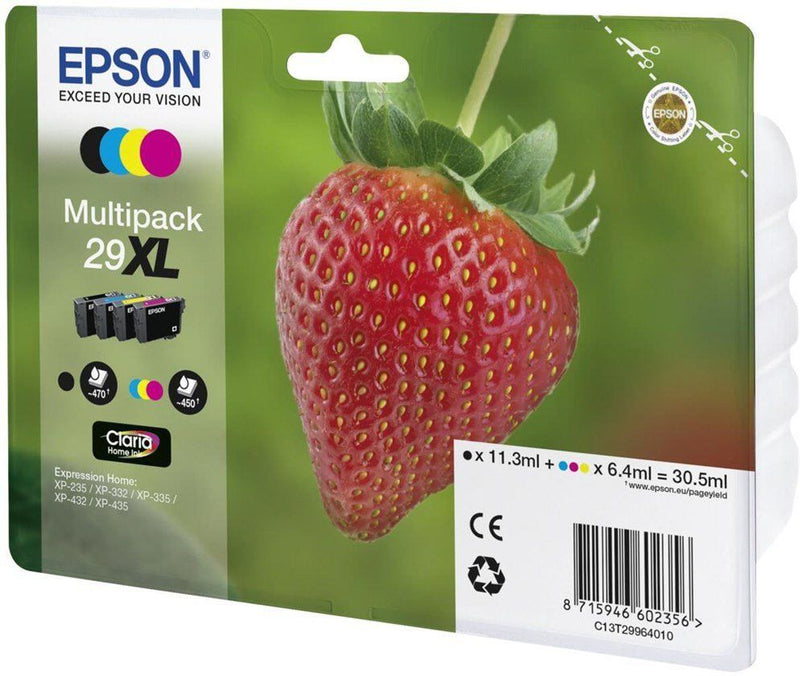 PACK 4 TINTEIROS ORIGINAIS EPSON 29XL