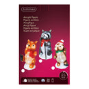 FIGURAS DE ANIMAIS ACRÍLICAS LED PARA EXTERIOR 13X10X24CM 20 LEDS