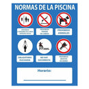 SINAL NORMAS PISCINA PVC 0,4MM 500X400MM NORMALUZ
