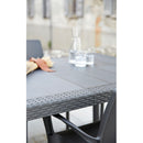 MESA EXTERIOR EXTENSÍVEL DE POLIPROPILENO. COR: ANTRACITE 72X150/