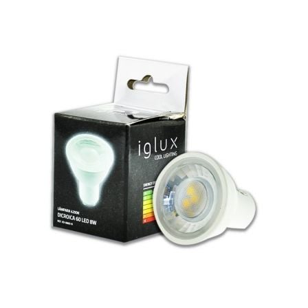 BOMBILLA IGLUX XD-0860-F CASQUILLO GU10 8W 520 LÚMENES 5500K